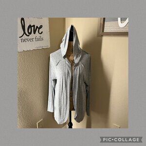 Maurices Gray hooded cardigan